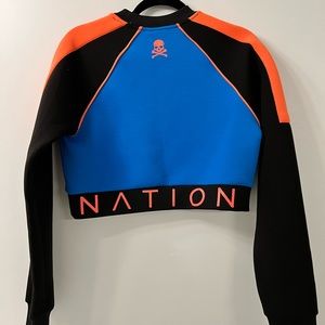 P.E. Nation x SoulCycle crop sweatshirt